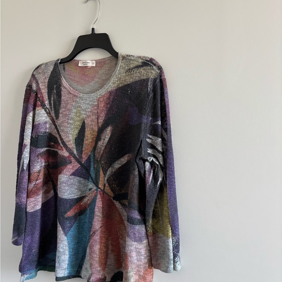 Jess & Jane Wind Ballad Sweater Knit Floral Colorful Women M 90s Grunge Boho USA - Picture 4 of 11